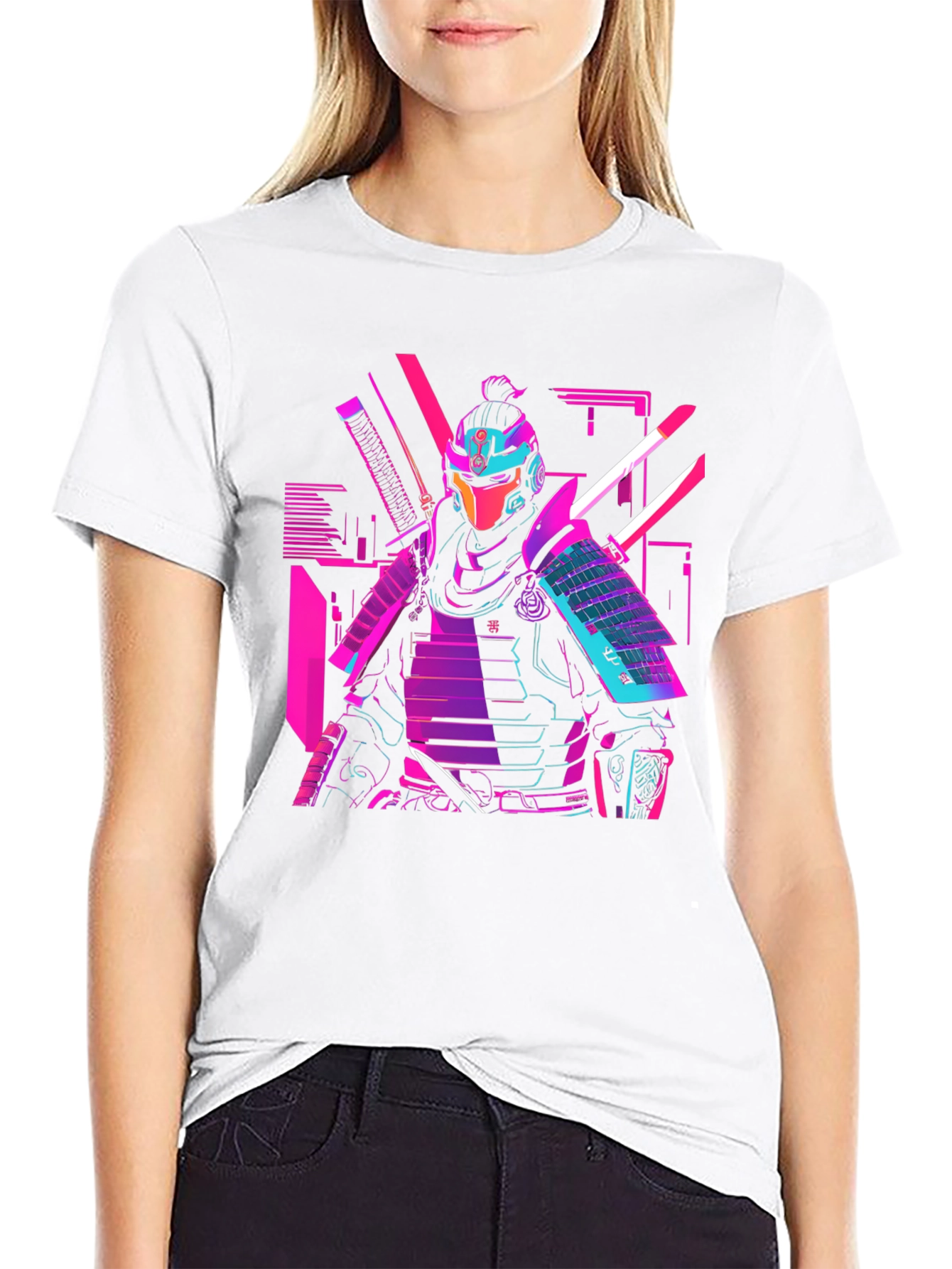 Cyberpunk Samurai Graphic T-Shirt