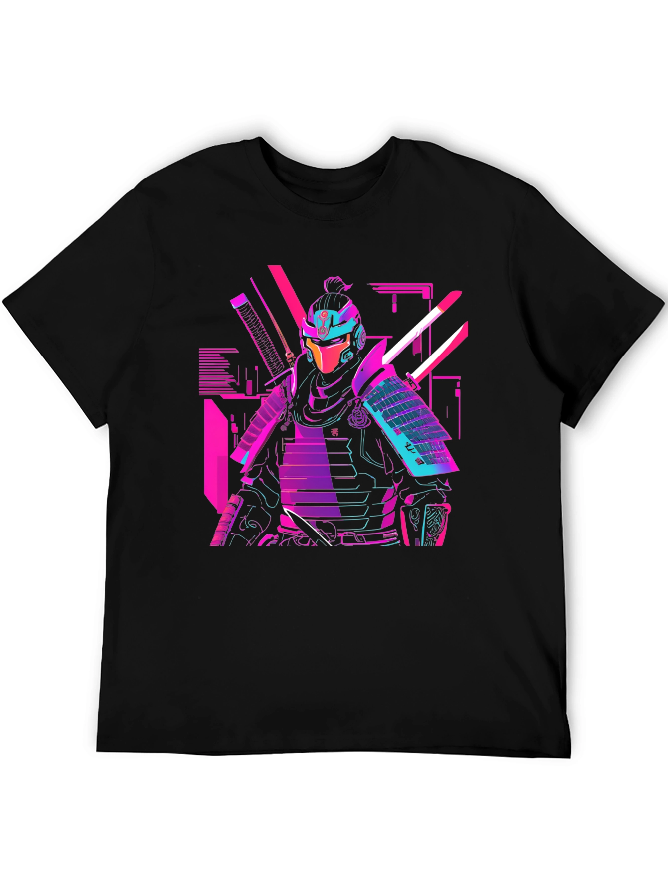 Cyberpunk Samurai Graphic T-Shirt