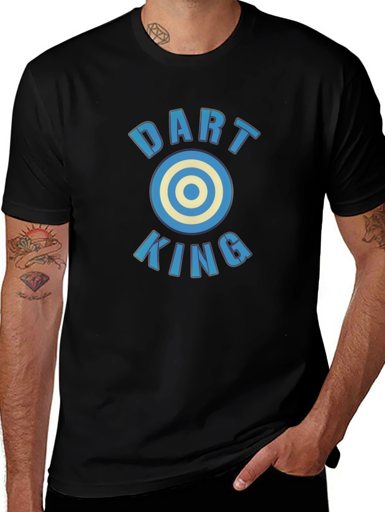 Dart King Tee - Unique Bullseye Design