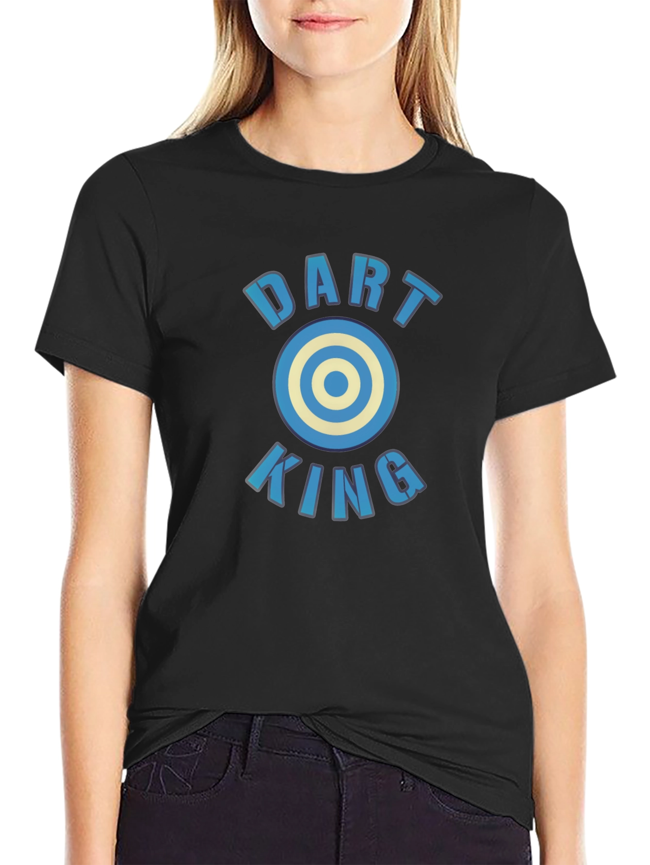Dart King Tee - Unique Bullseye Design