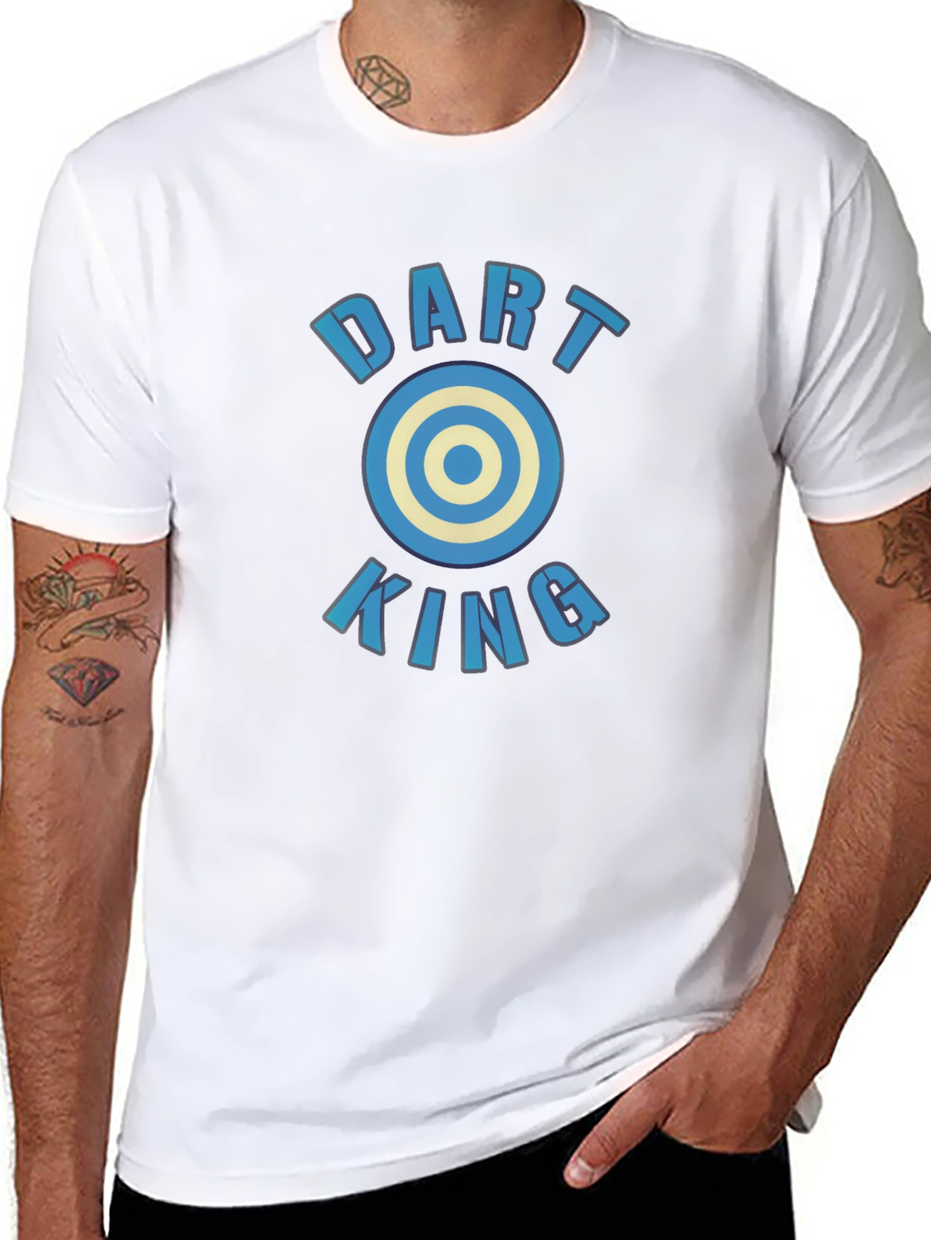 Dart King Tee - Unique Bullseye Design