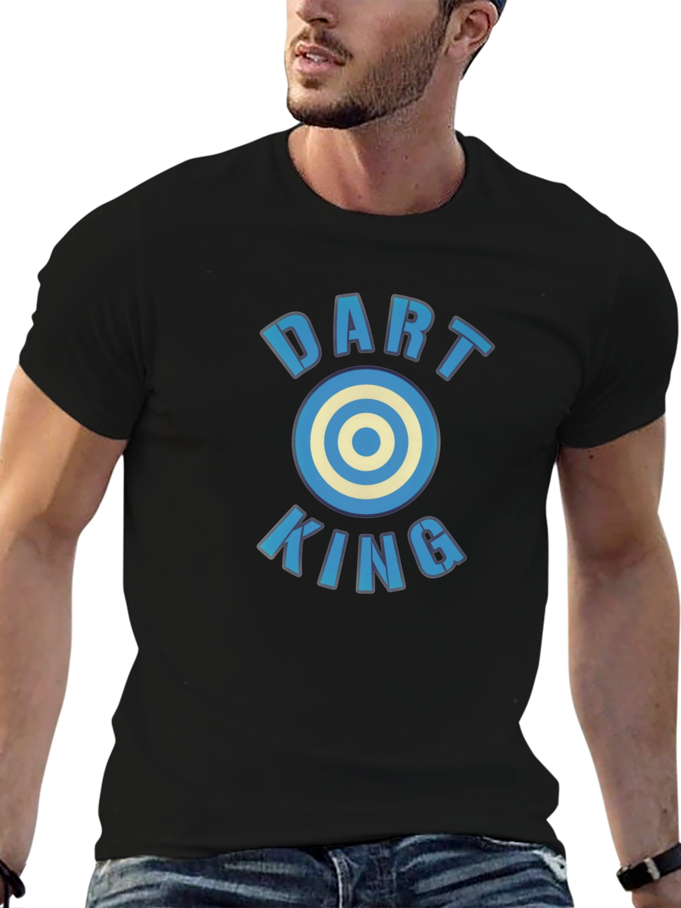 Dart King Tee - Unique Bullseye Design