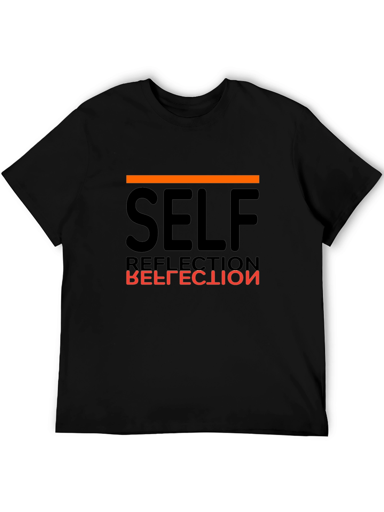 Self Reflection Black T-Shirt