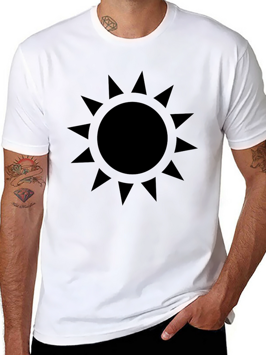 Black Sun Graphic Tee - Modern Style