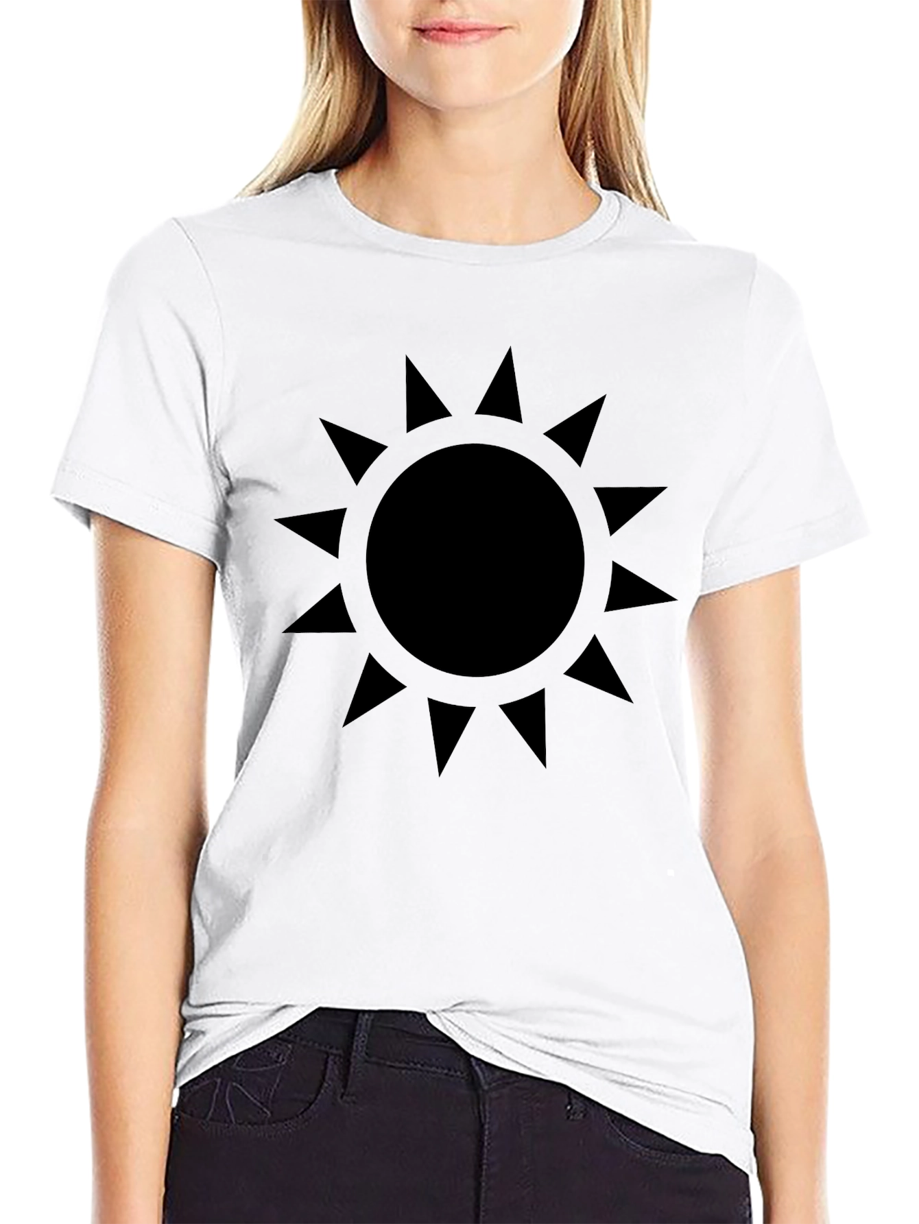 Black Sun Graphic Tee - Modern Style