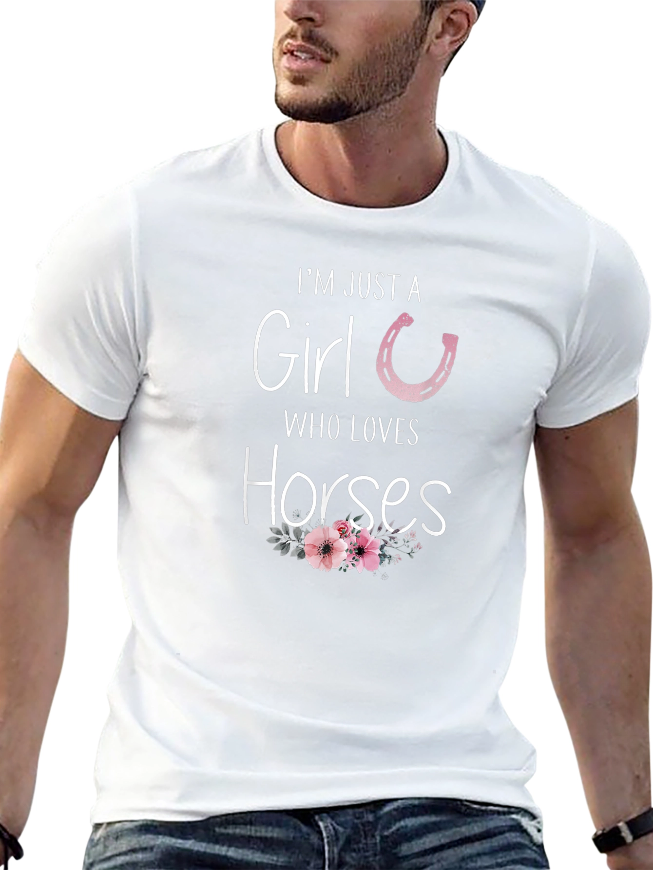 Im Just A Girl Who Loves Horses T-Shirt
