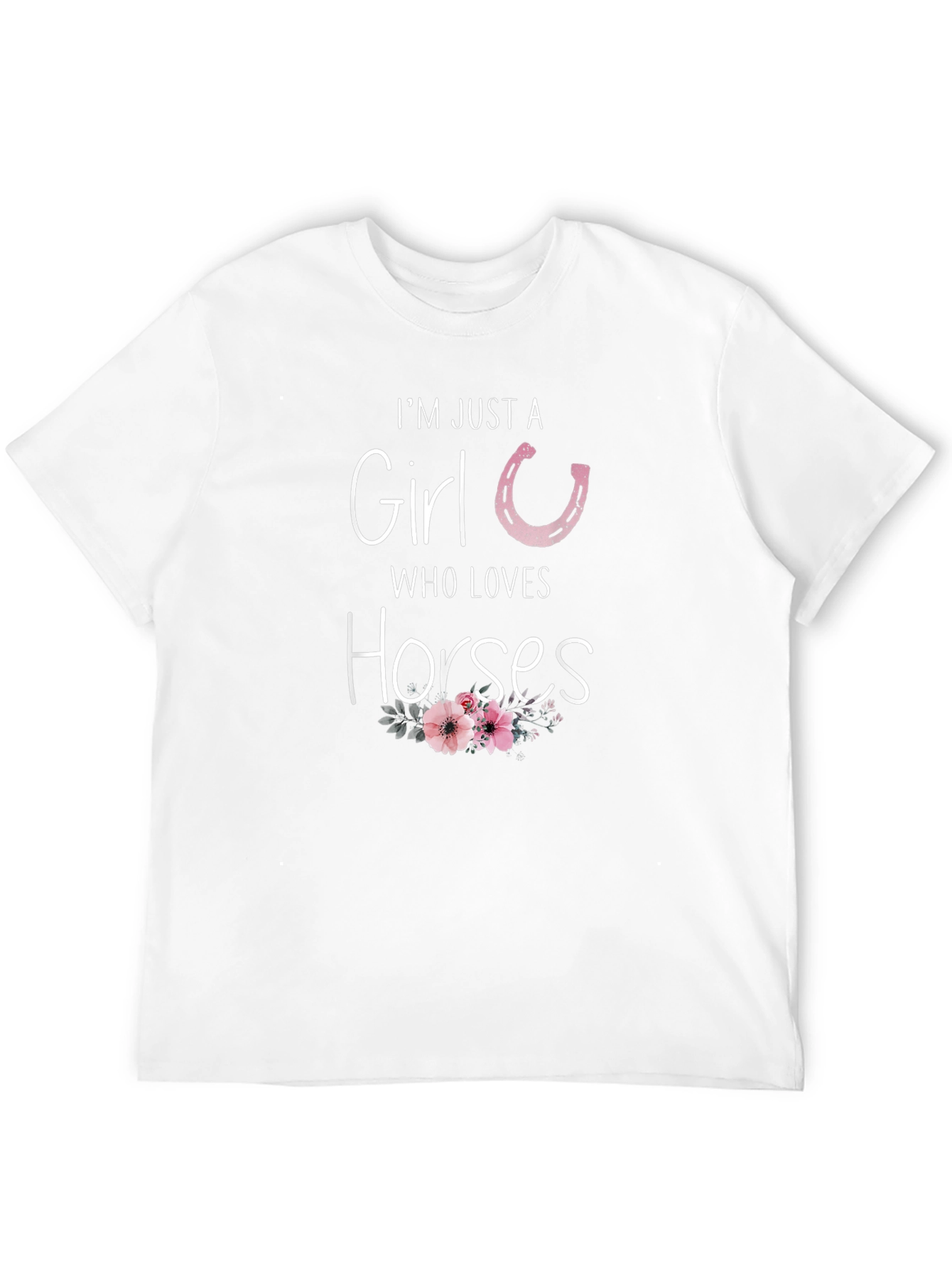 Im Just A Girl Who Loves Horses T-Shirt