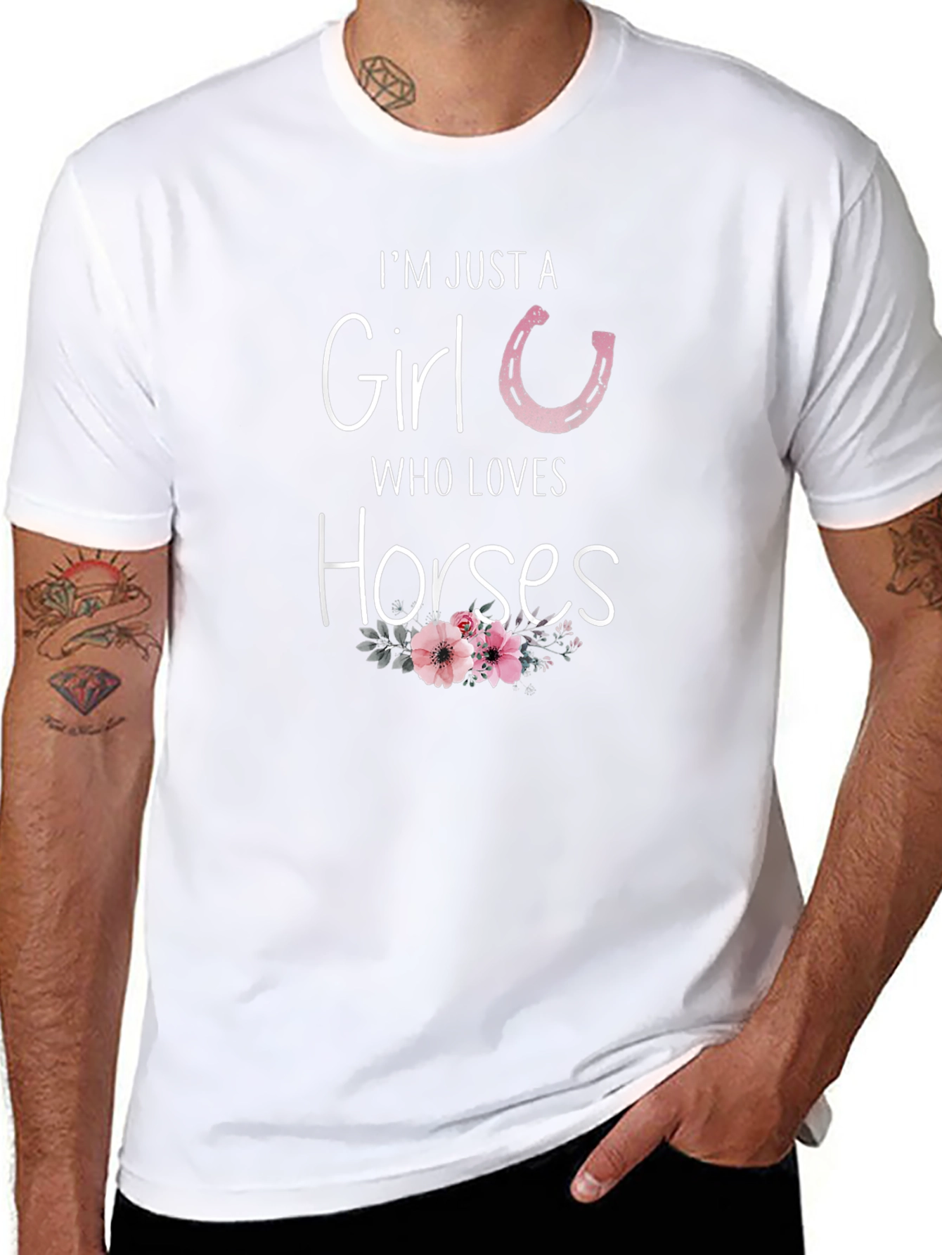 Im Just A Girl Who Loves Horses T-Shirt