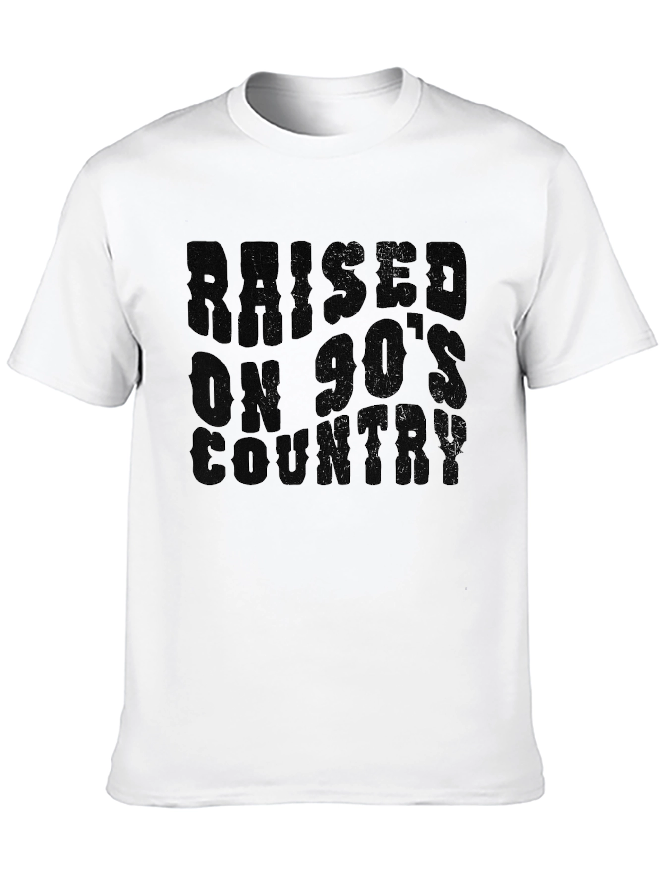 Raised on 90s Country Black T-Shirt