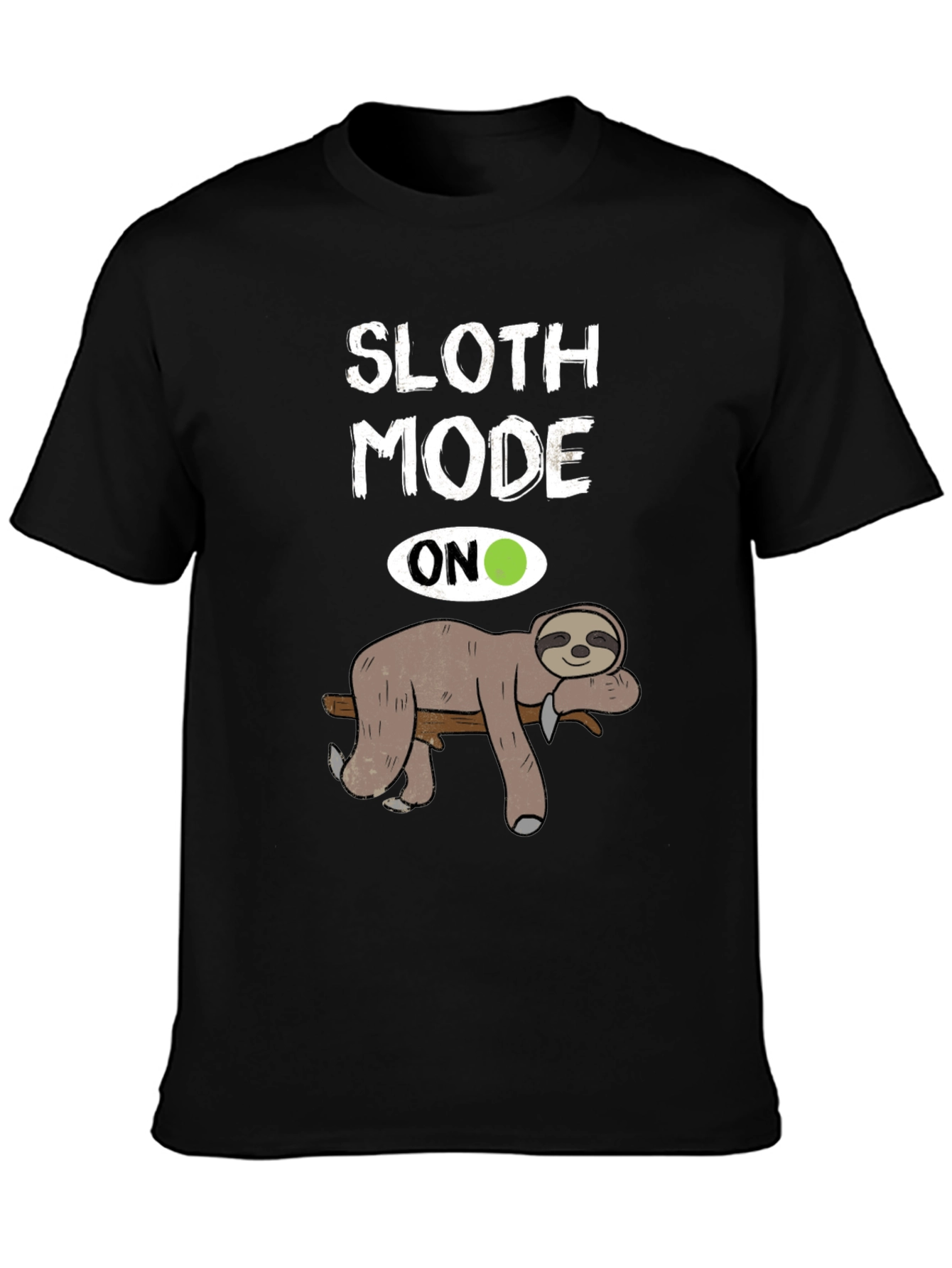 Sloth Mode On Graphic Tee - Relaxed Fit