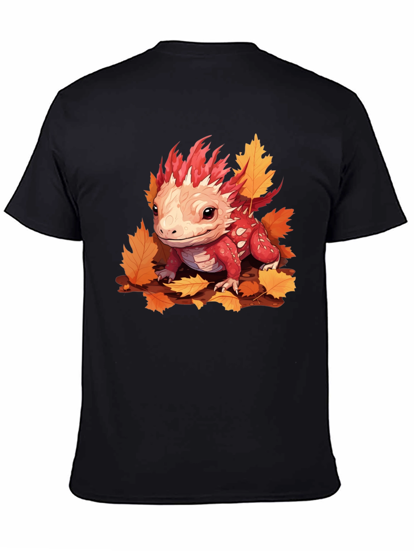 Axolotl Fall Leaves Graphic Tee