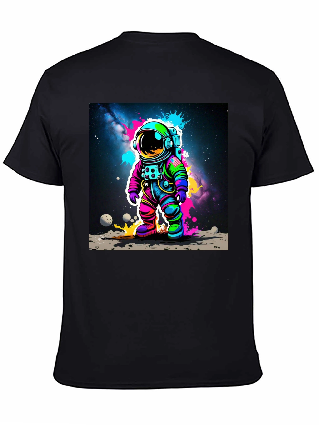 Colorful Astronaut Graphic T-Shirt