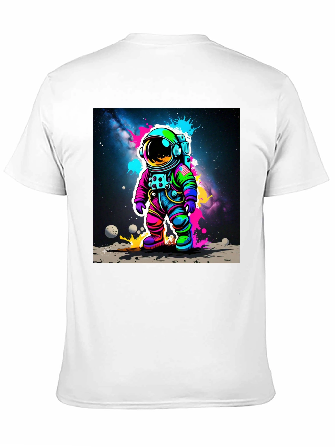 Colorful Astronaut Graphic T-Shirt