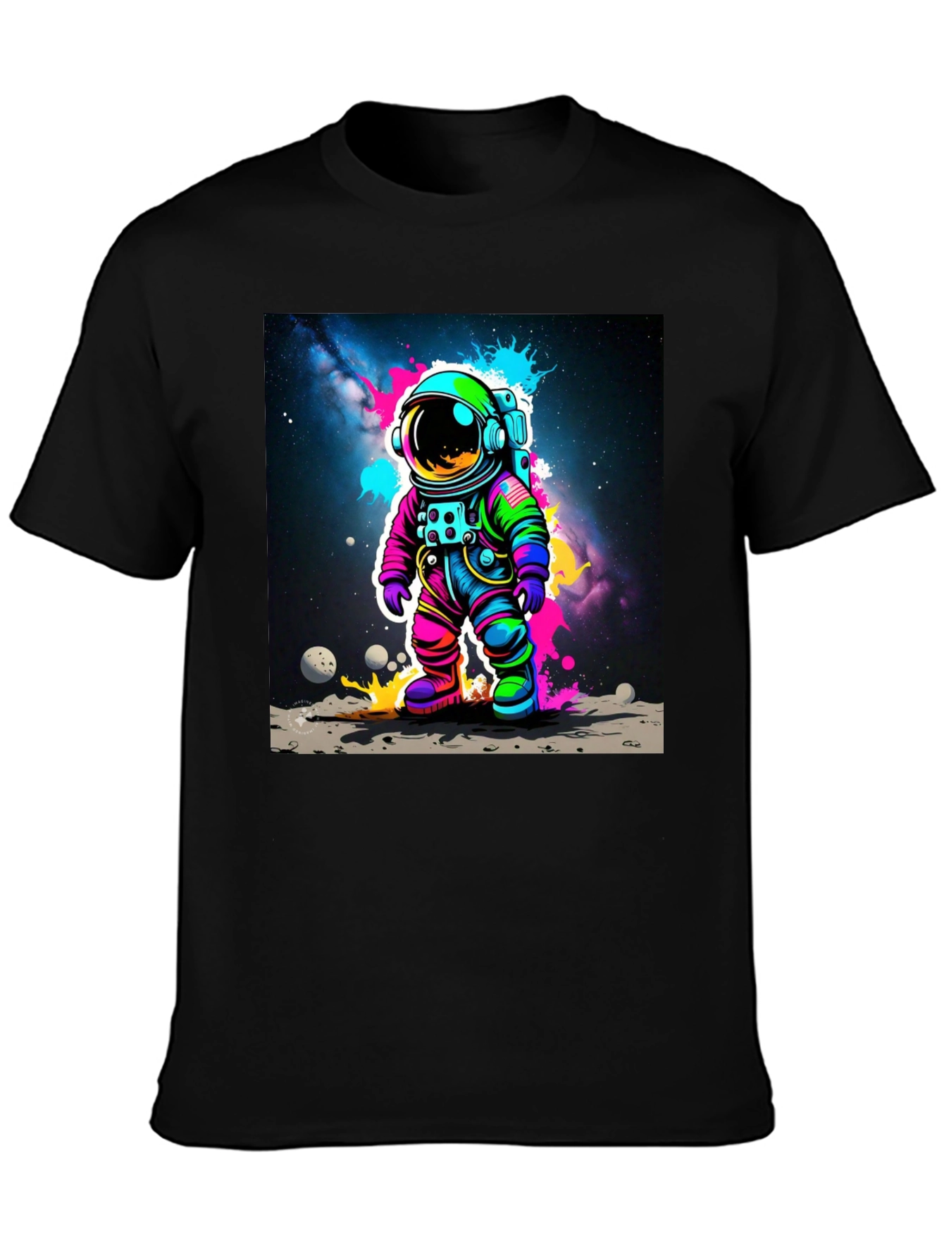 Colorful Astronaut Graphic T-Shirt