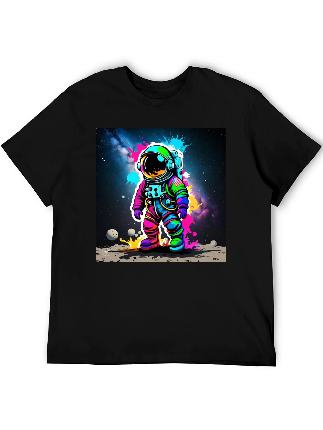 Colorful Astronaut Graphic T-Shirt