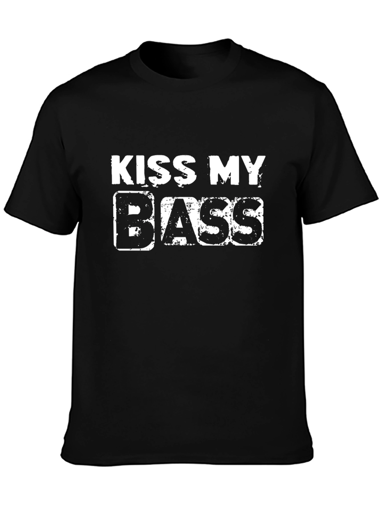 Kiss My Bass Funny Graphic T-Shirt