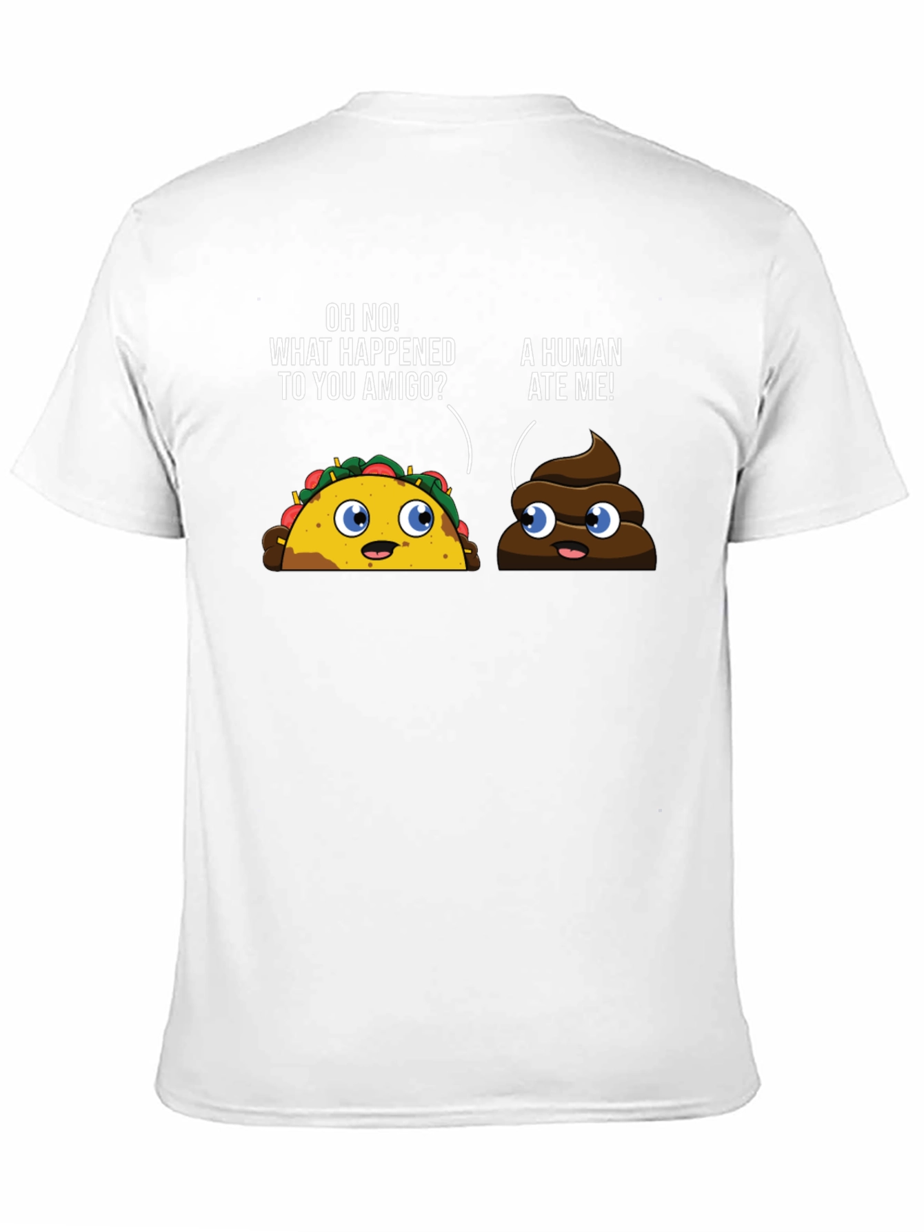 Funny Taco & Poop Humor Graphic T-Shirt