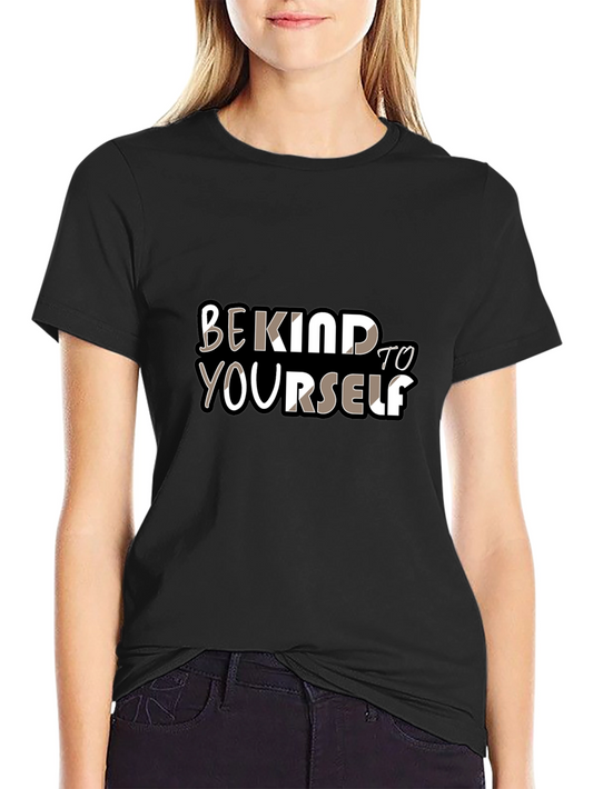 Be Kind To Yourself Black Graphic Tee