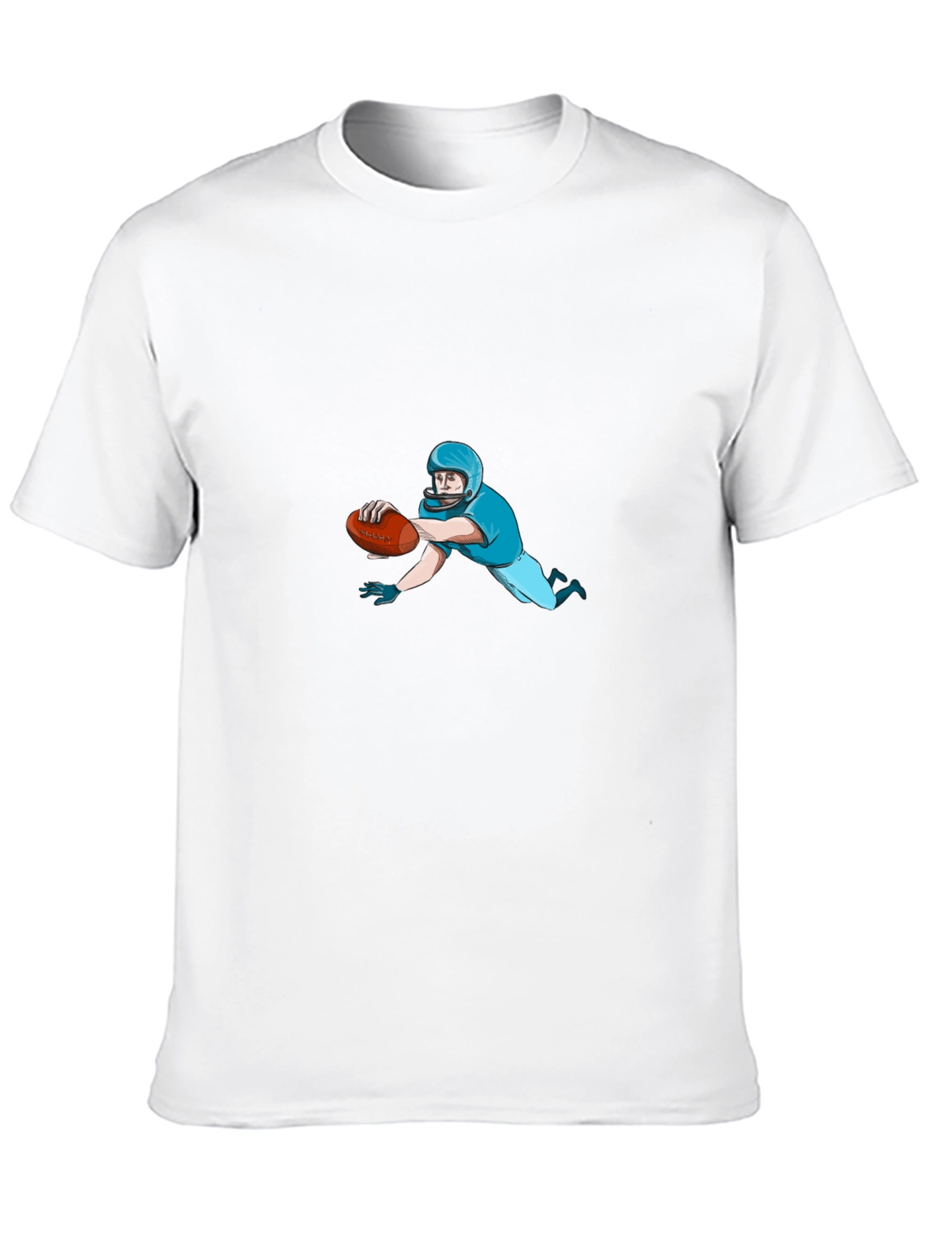 Football Player Black T-Shirt