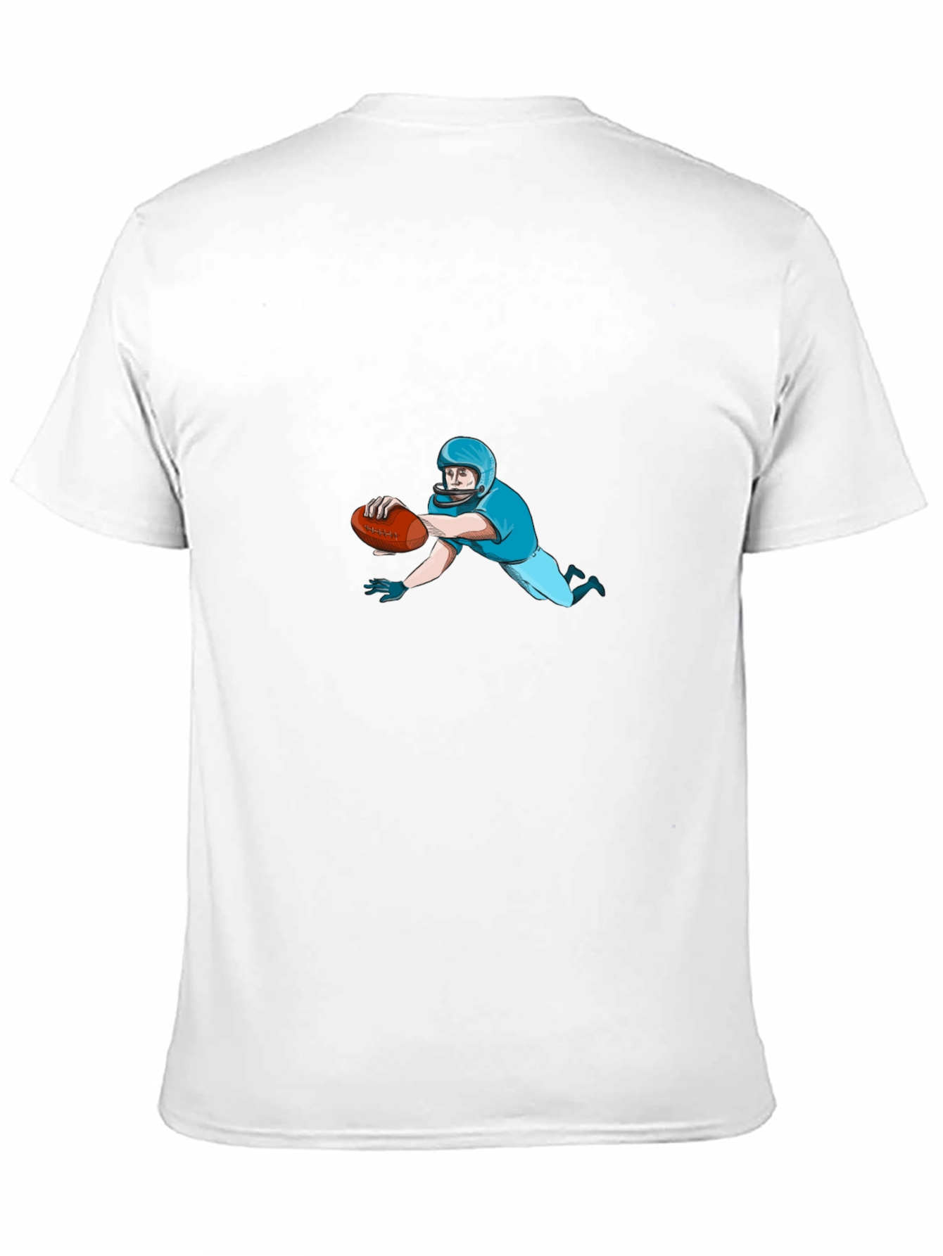 Football Player Black T-Shirt