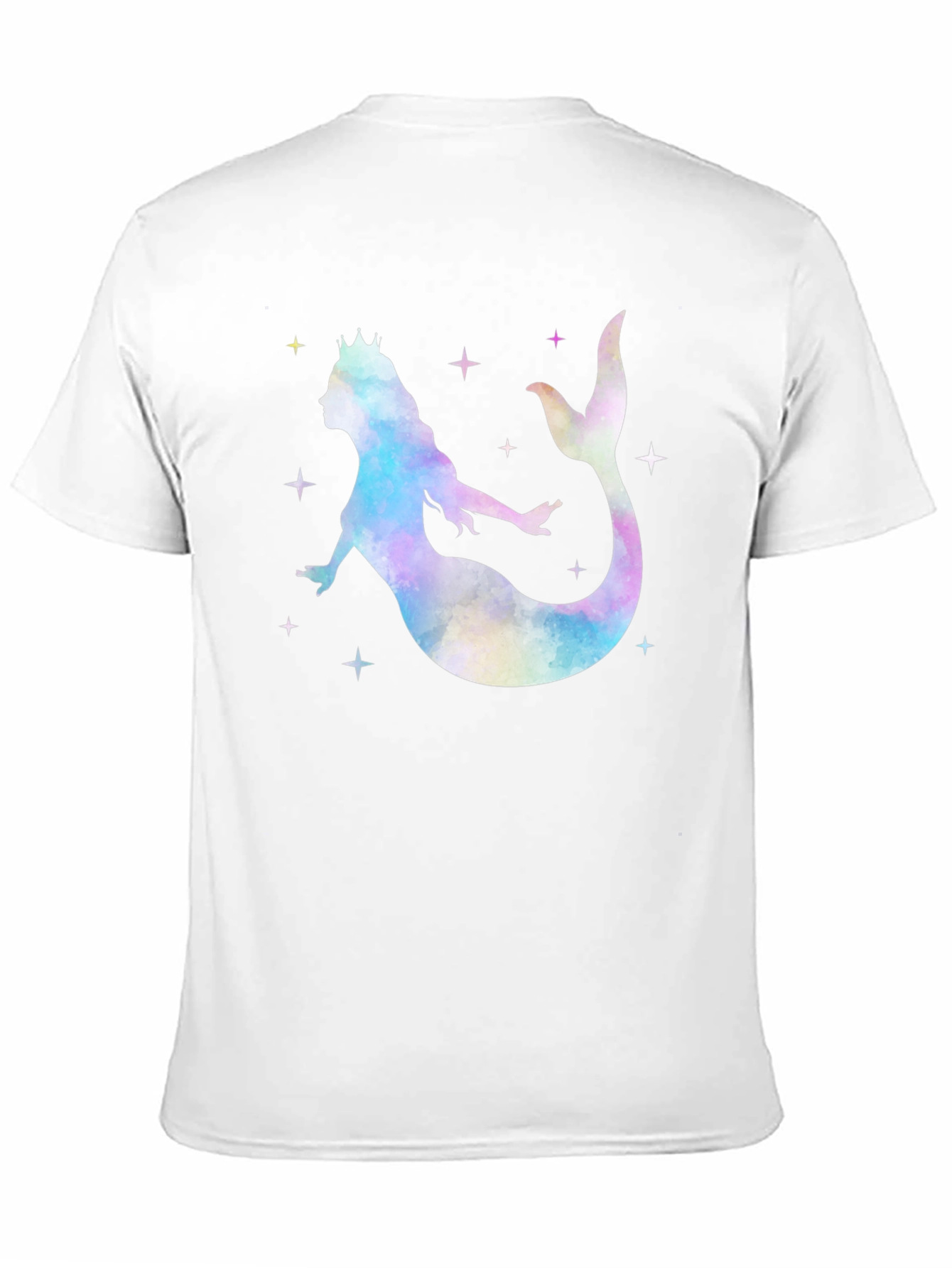 Mermaid Queen Graphic T-Shirt - Black