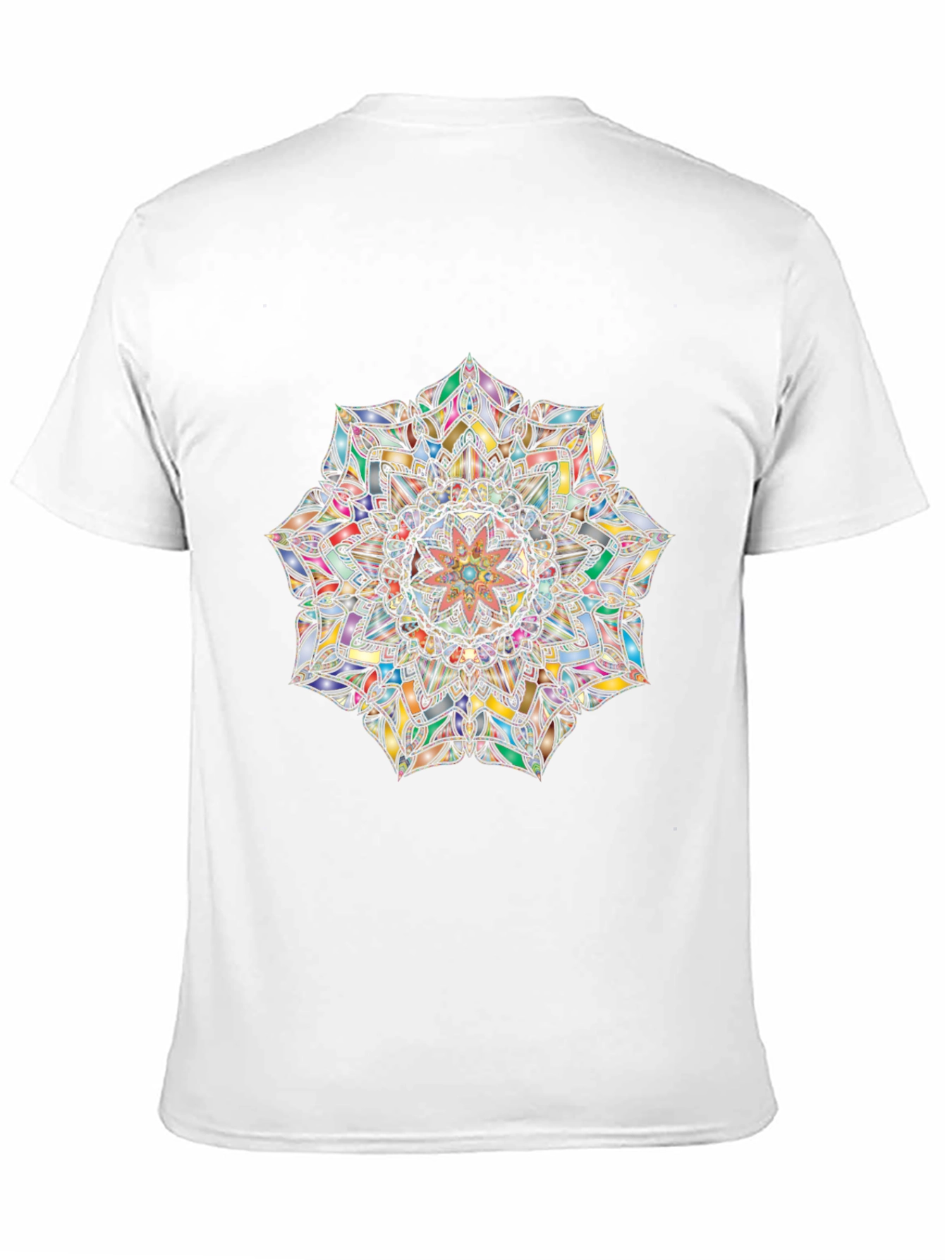 Mandala Art Graphic Tee - Black Casual T-Shirt