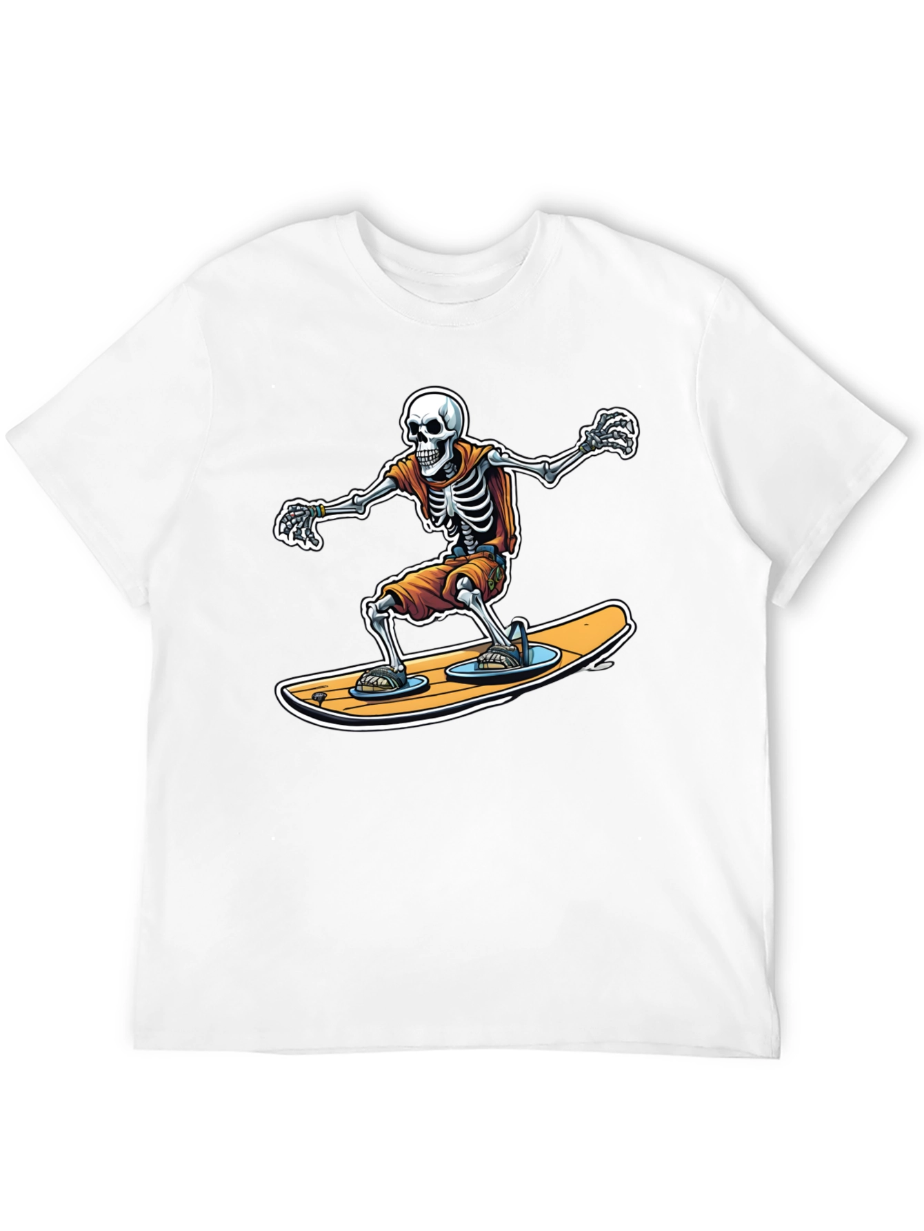 Skeleton Surfer Graphic T-Shirt
