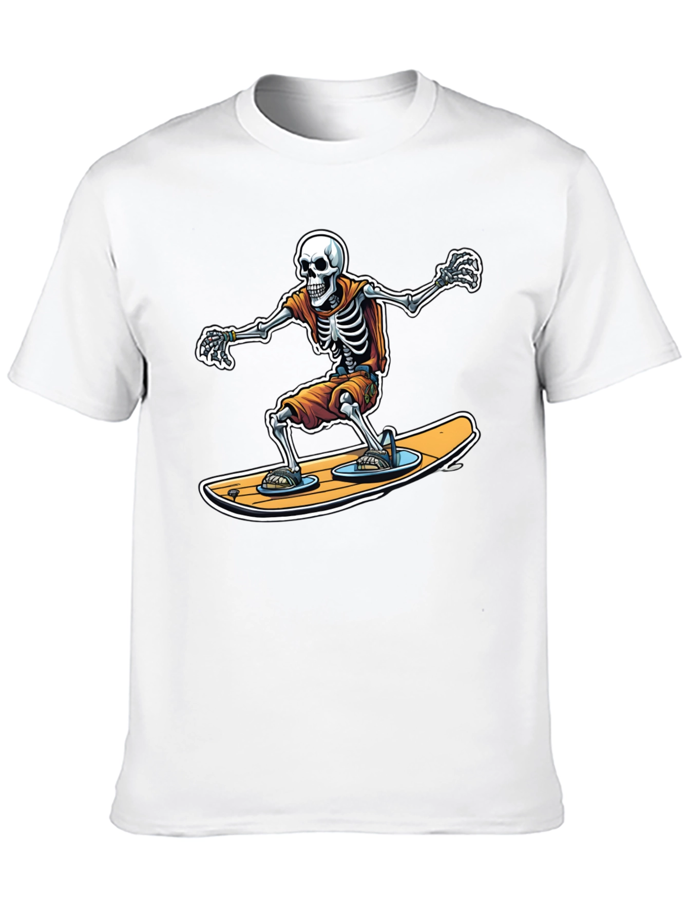 Skeleton Surfer Graphic T-Shirt