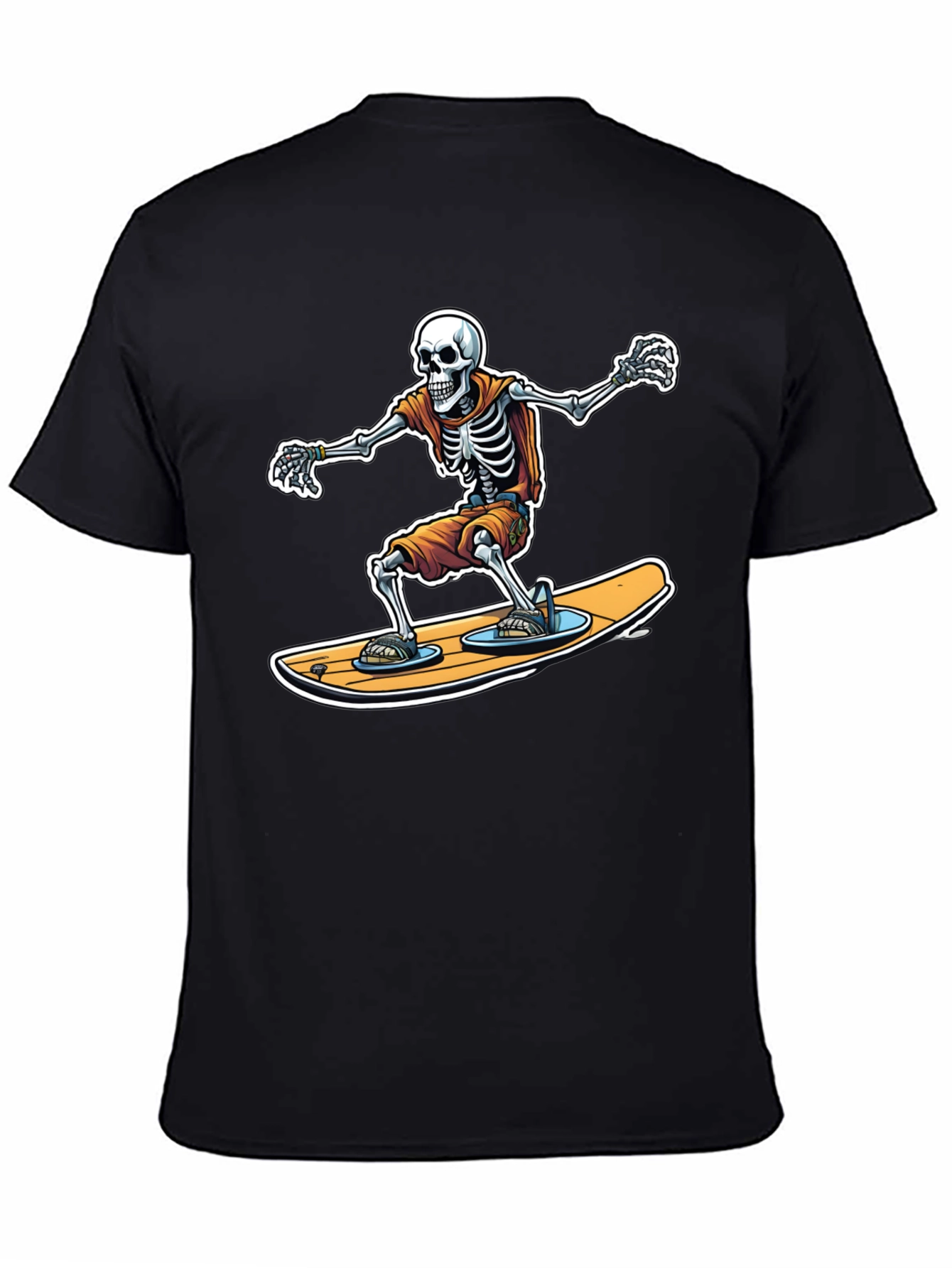 Skeleton Surfer Graphic T-Shirt