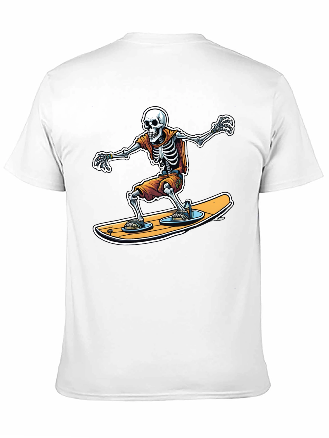 Skeleton Surfer Graphic T-Shirt