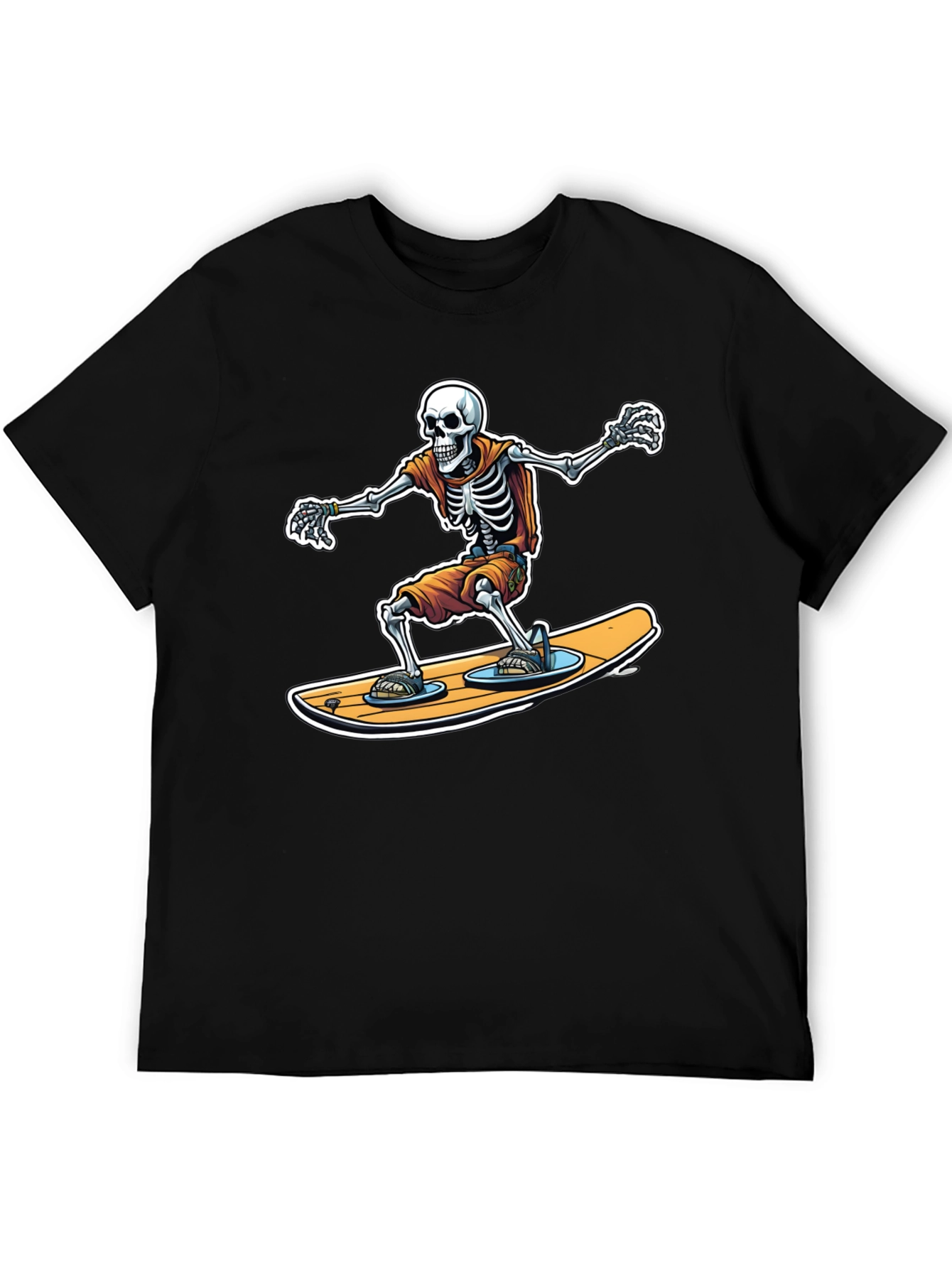 Skeleton Surfer Graphic T-Shirt