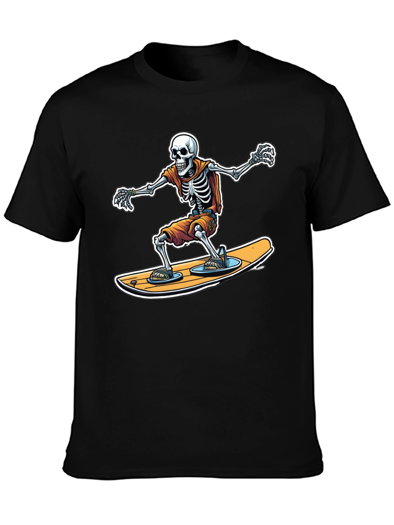 Skeleton Surfer Graphic T-Shirt