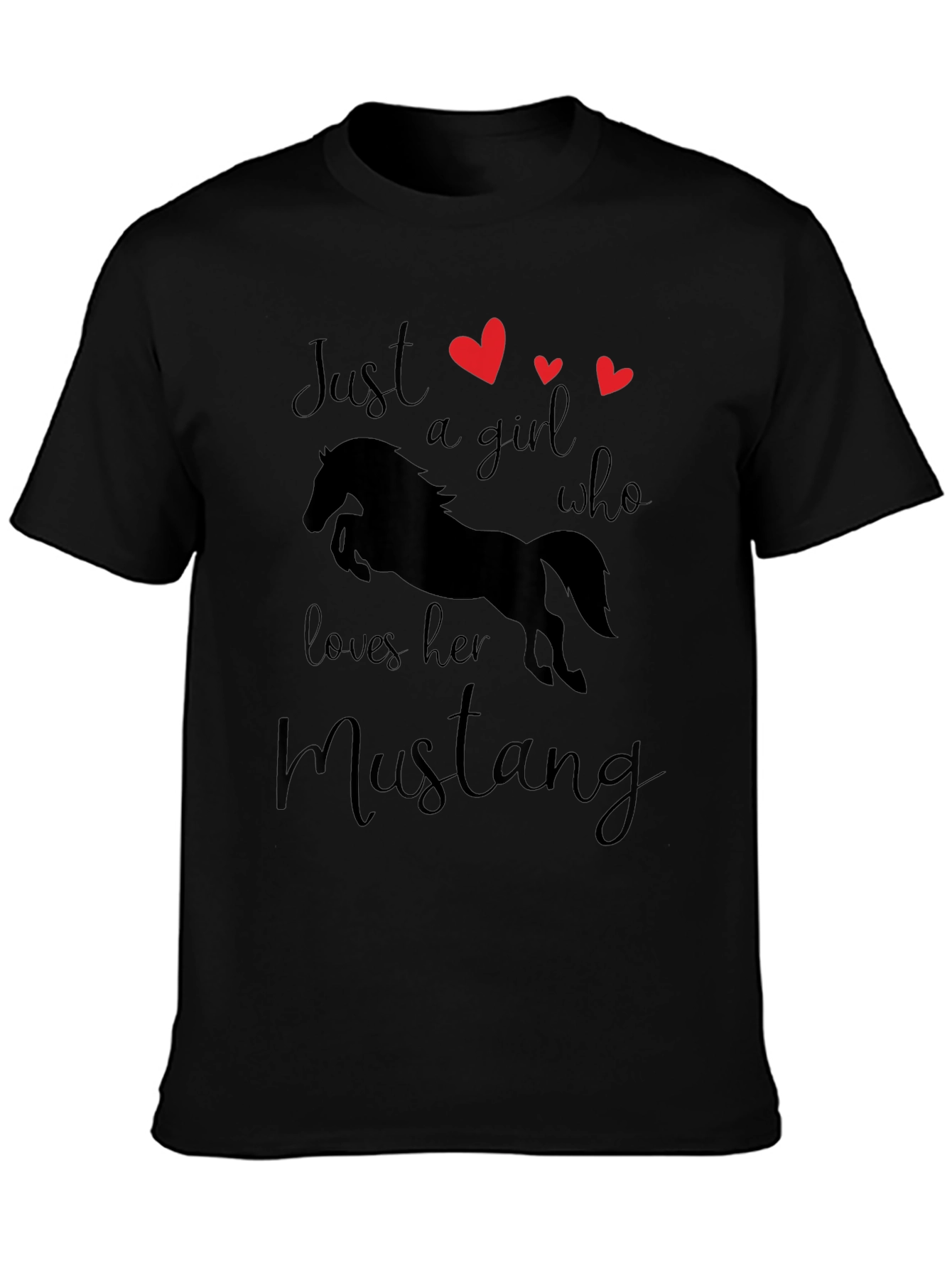 Just a Girl Who Loves Her Mustang T-Shirt