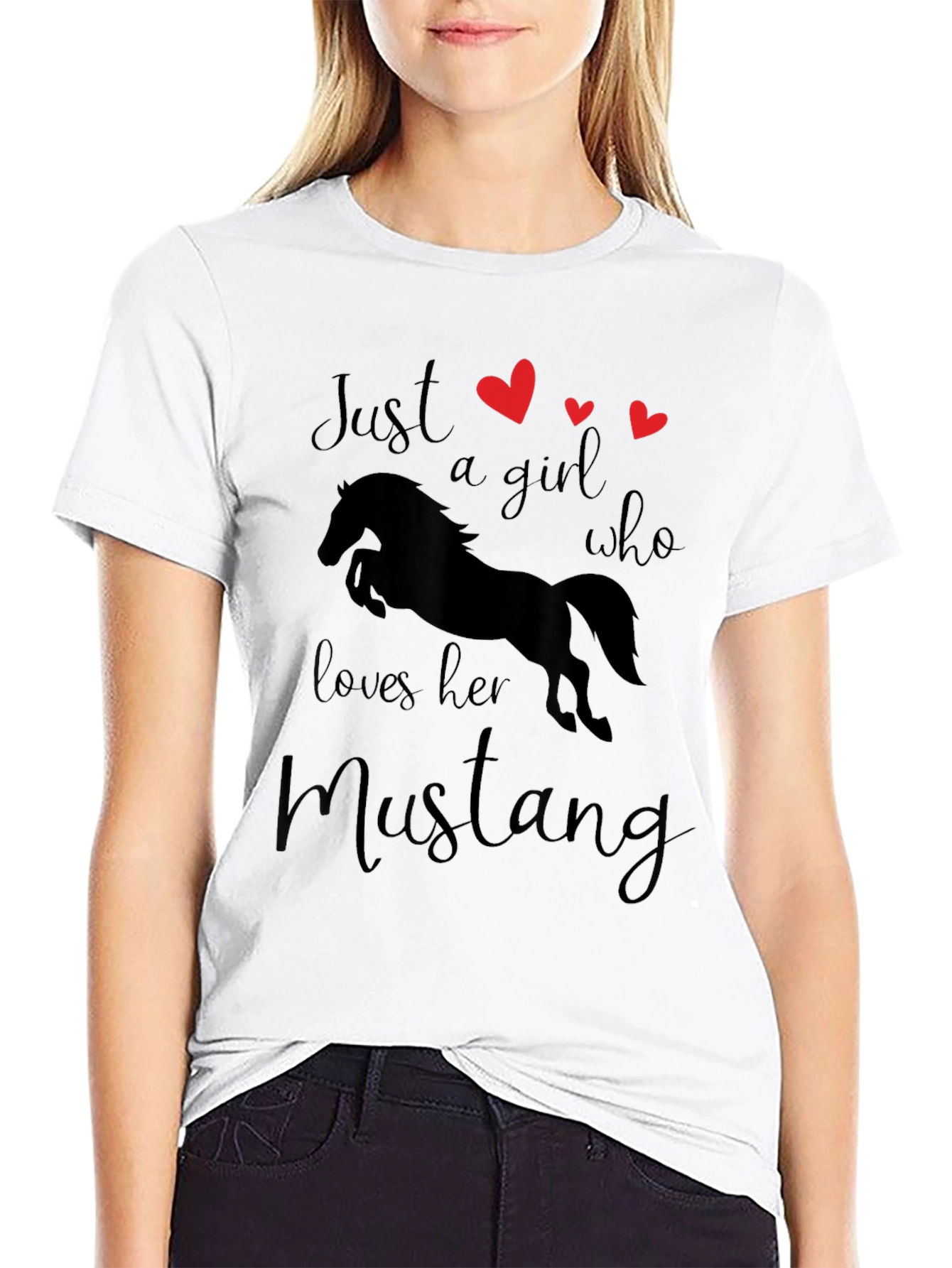 Just a Girl Who Loves Her Mustang T-Shirt