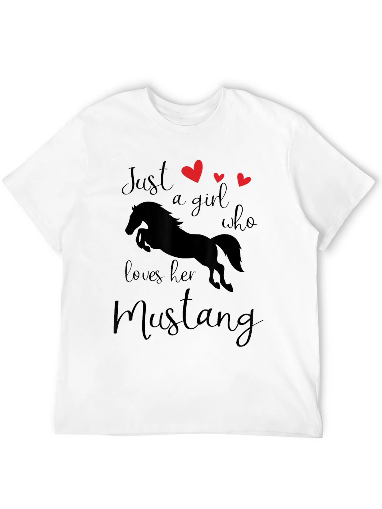 Just a Girl Who Loves Her Mustang T-Shirt