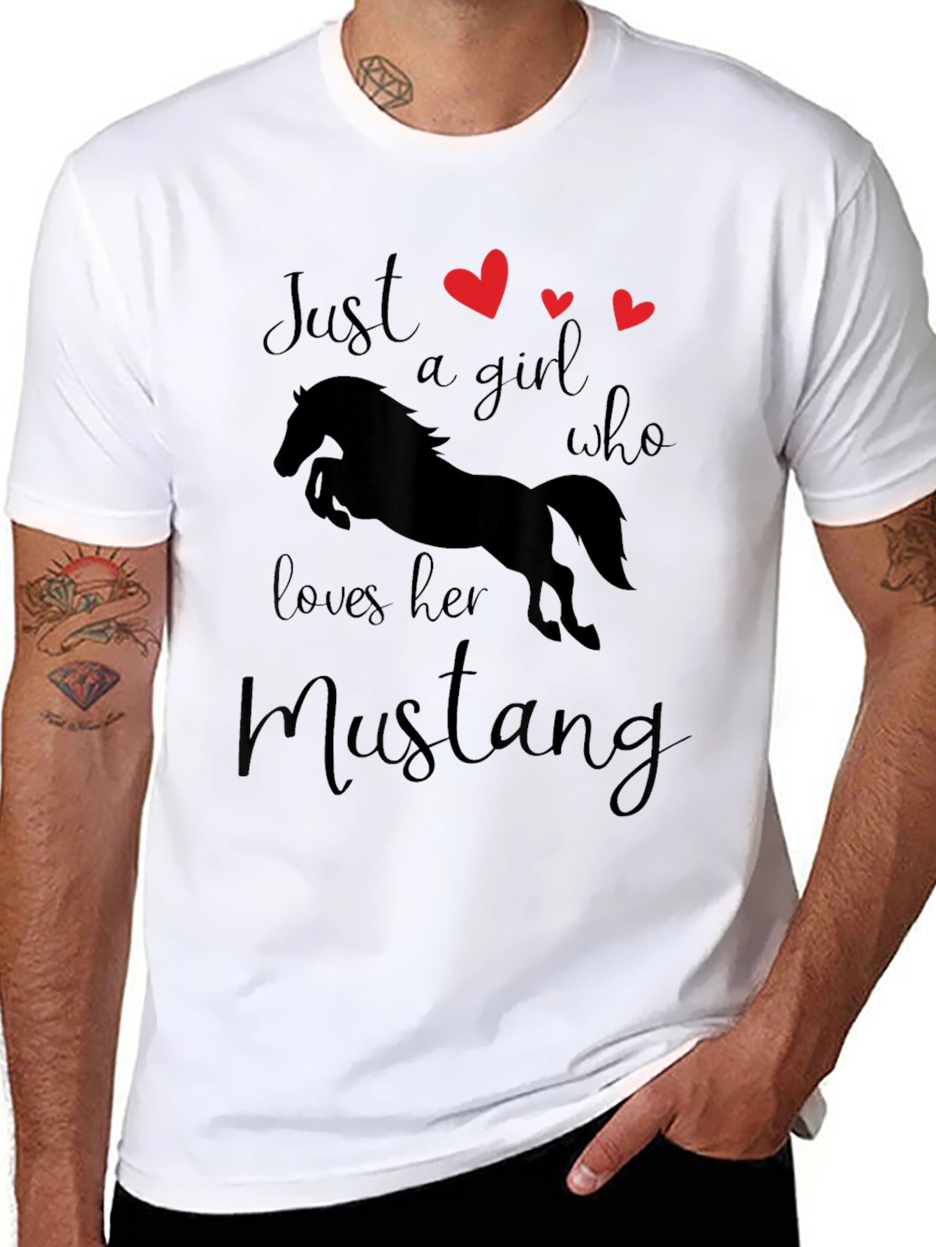 Just a Girl Who Loves Her Mustang T-Shirt