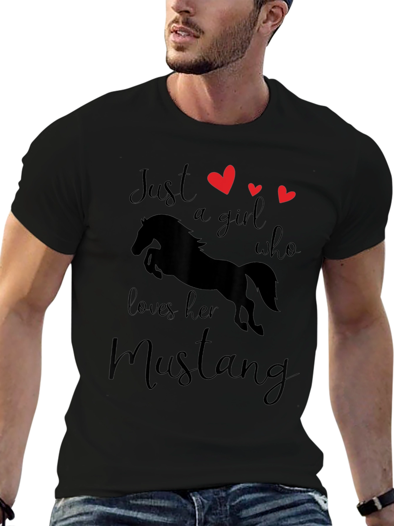 Just a Girl Who Loves Her Mustang T-Shirt
