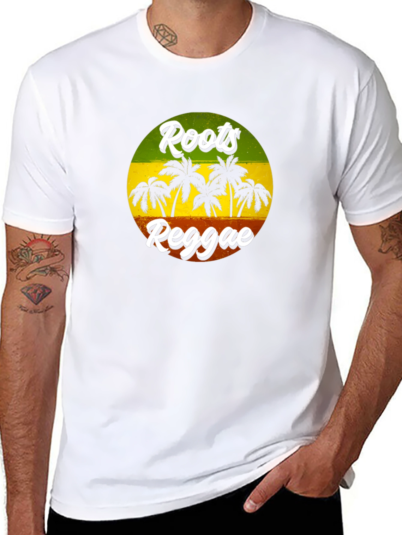 Roots Reggae Graphic Tee - Rasta Style Shirt
