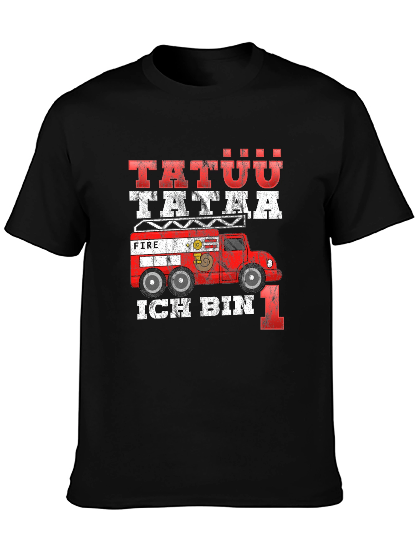 Fire Truck 1st Birthday T-Shirt