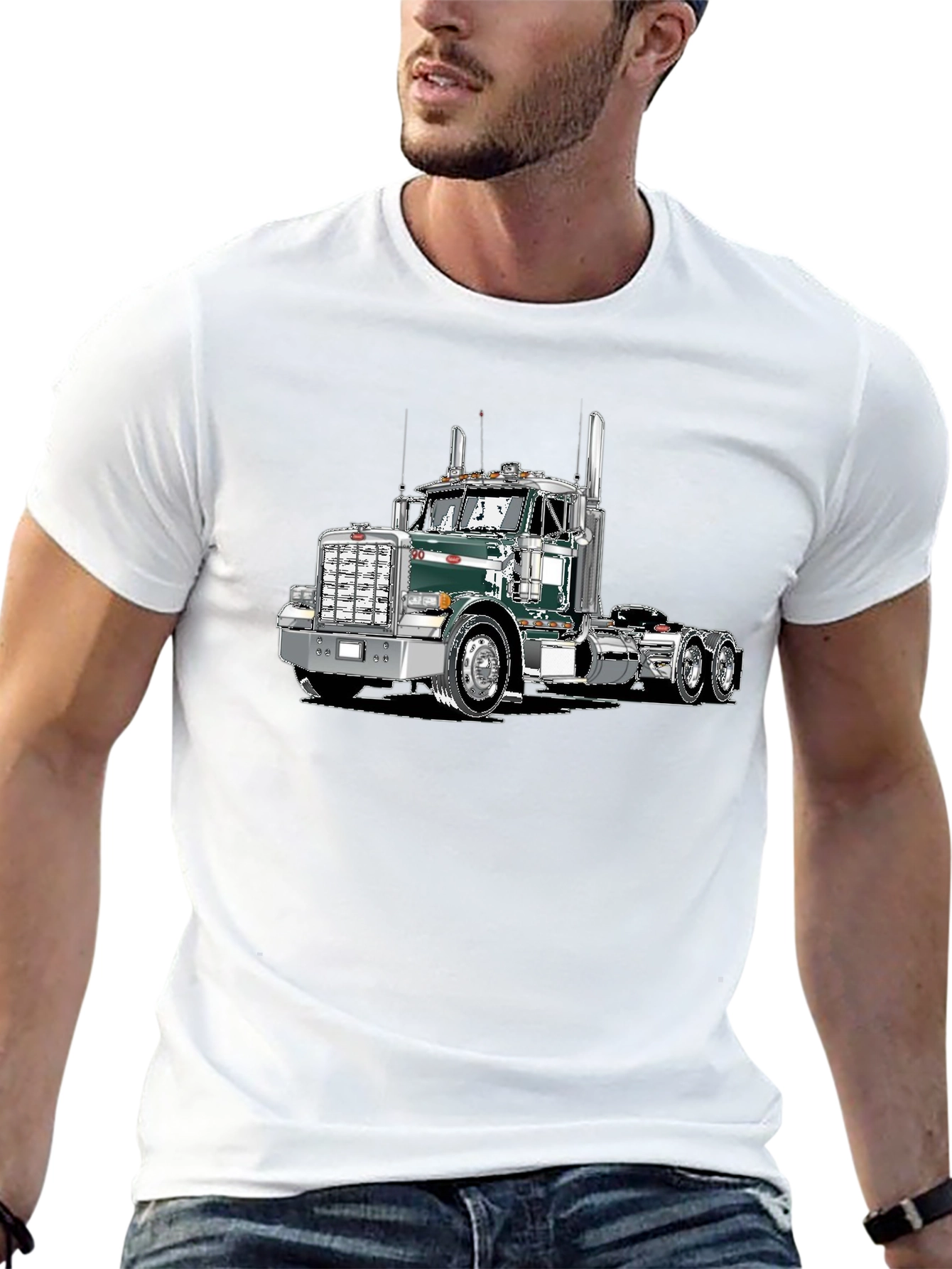 Truck Graphic Tee - Cool Black Shirt
