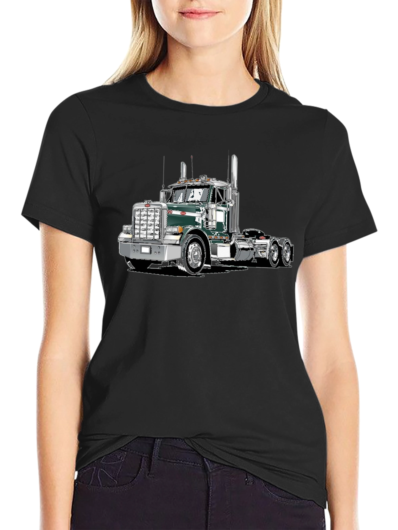 Truck Graphic Tee - Cool Black Shirt