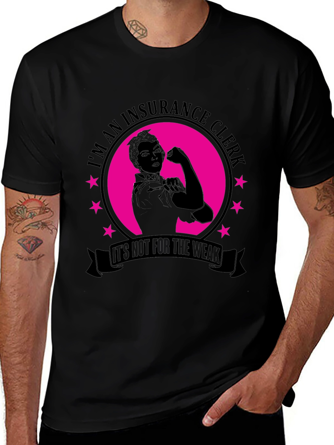 Insurance Clerk Rosie the Riveter T-Shirt