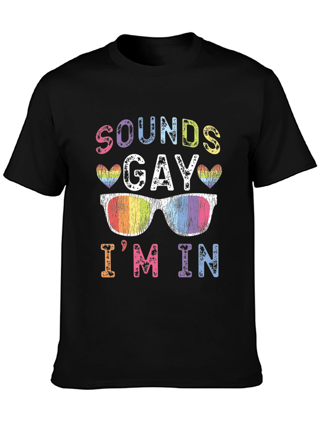 Sounds Gay Im In Rainbow T-Shirt