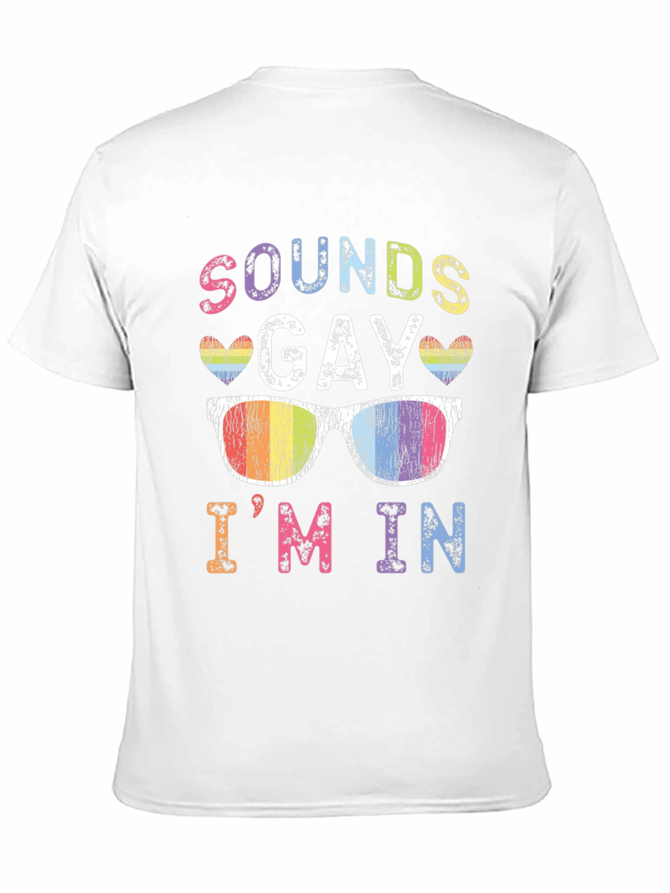 Sounds Gay Im In Rainbow T-Shirt