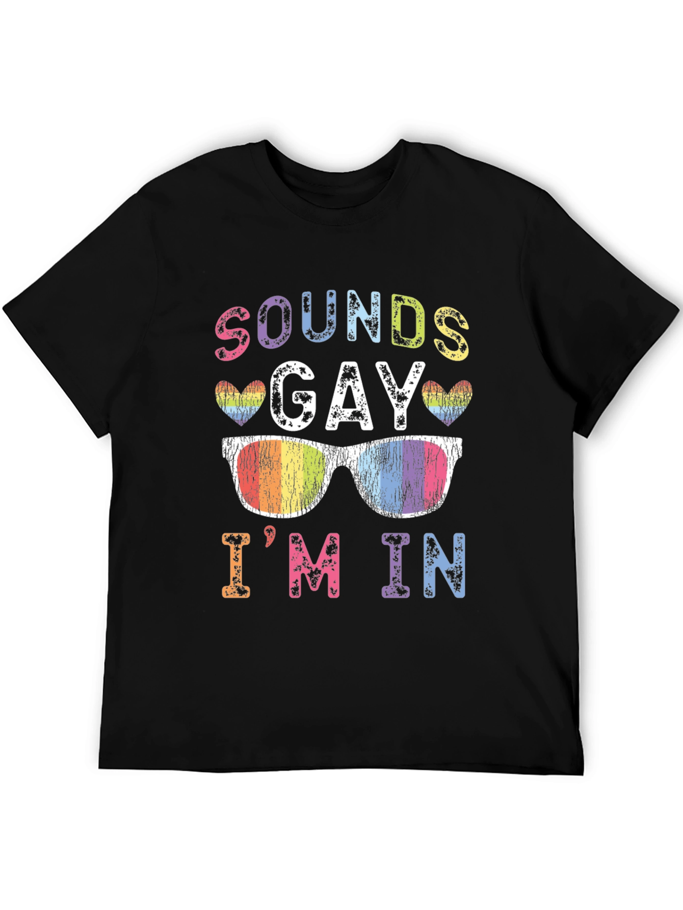 Sounds Gay Im In Rainbow T-Shirt