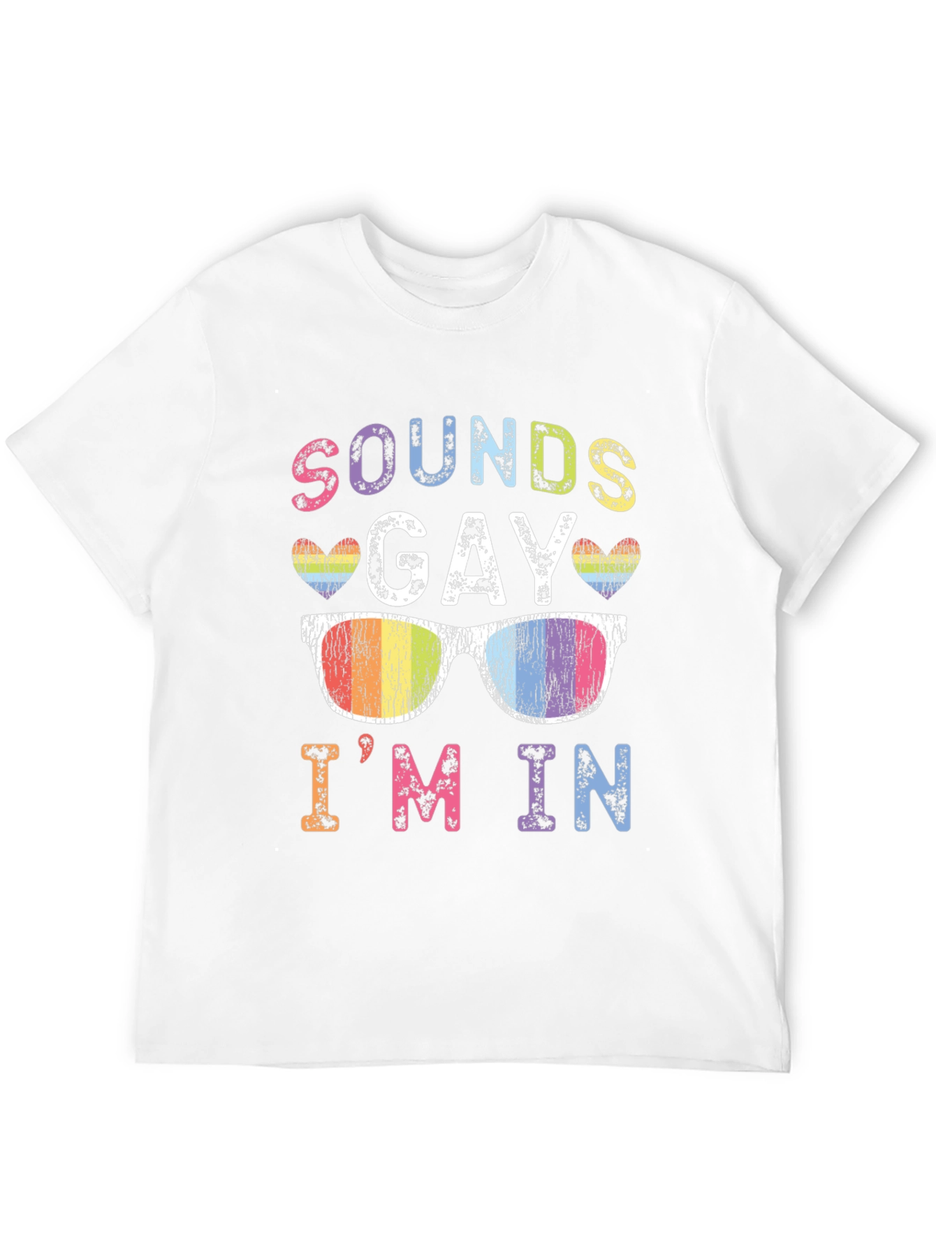 Sounds Gay Im In Rainbow T-Shirt