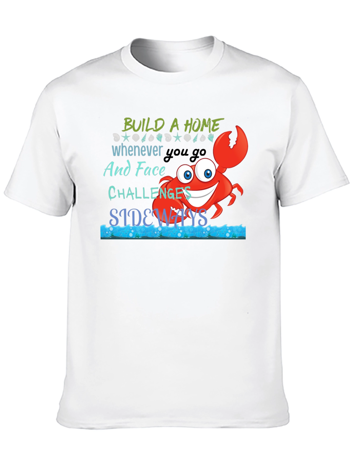 Build A Home Crab Graphic T-Shirt
