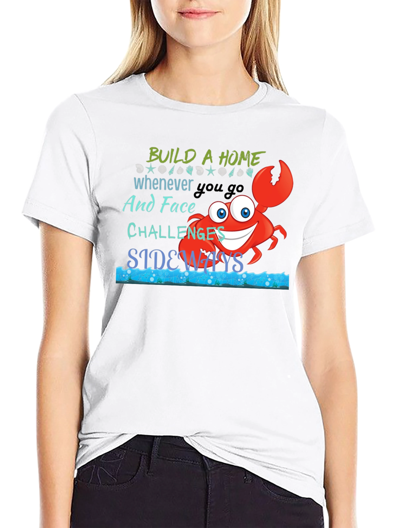 Build A Home Crab Graphic T-Shirt