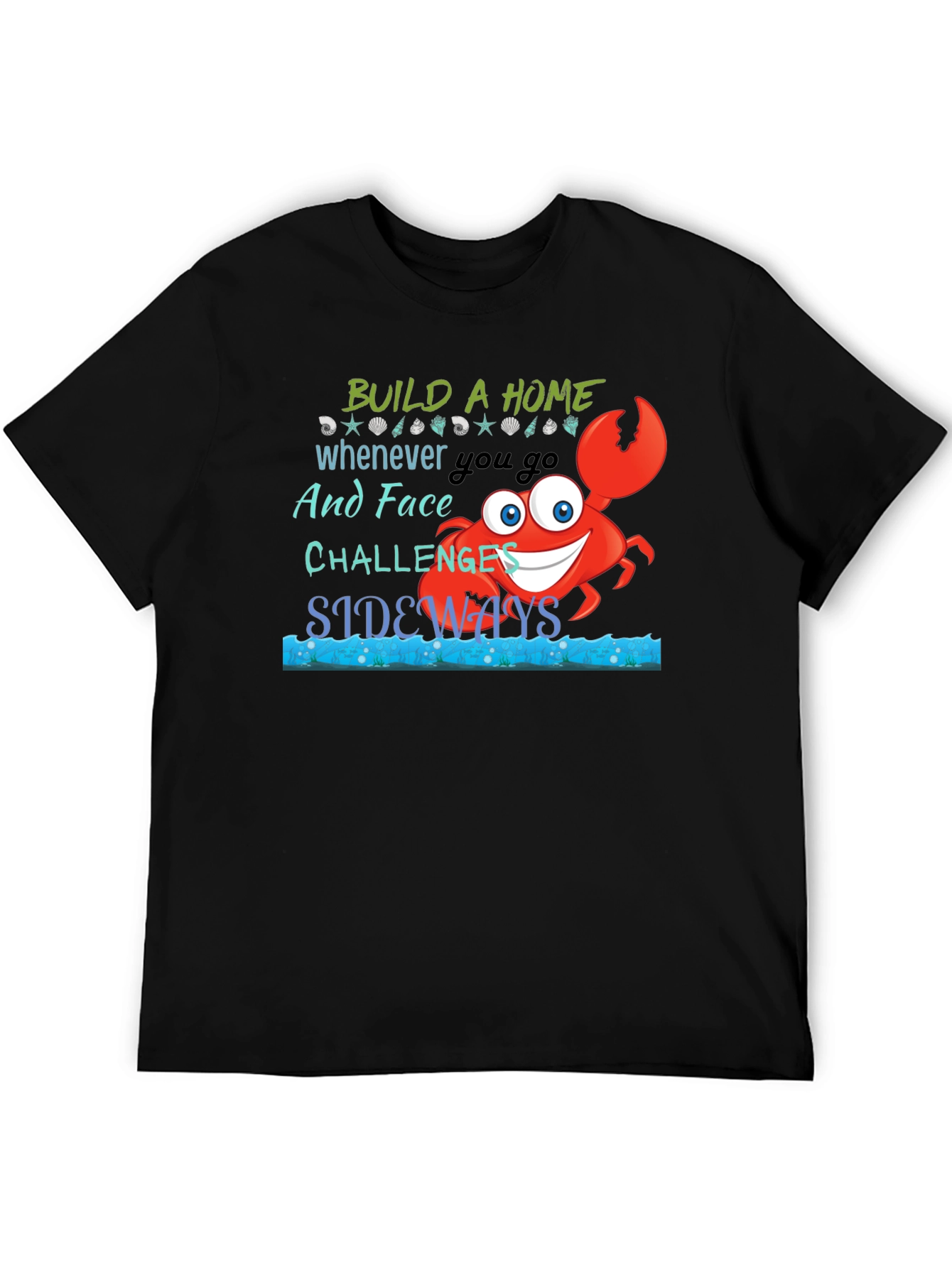 Build A Home Crab Graphic T-Shirt