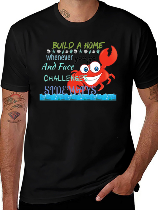 Build A Home Crab Graphic T-Shirt